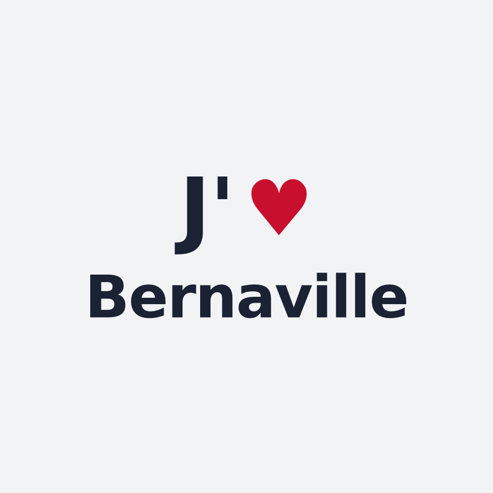 Poster personnalisé Bernaville — design J'aime Bernaville