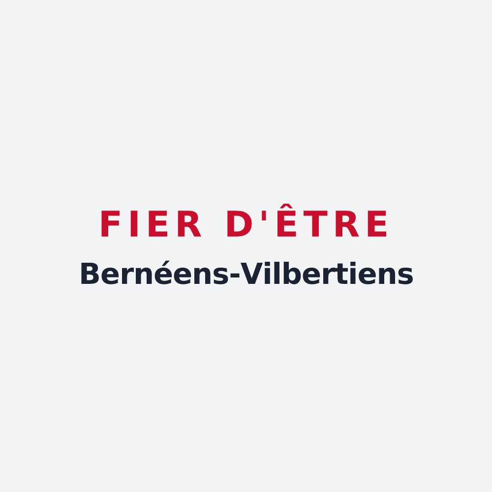Poster « Fier d'être Bernéens-Vilbertiens » — design pour Bernay-Vilbert
