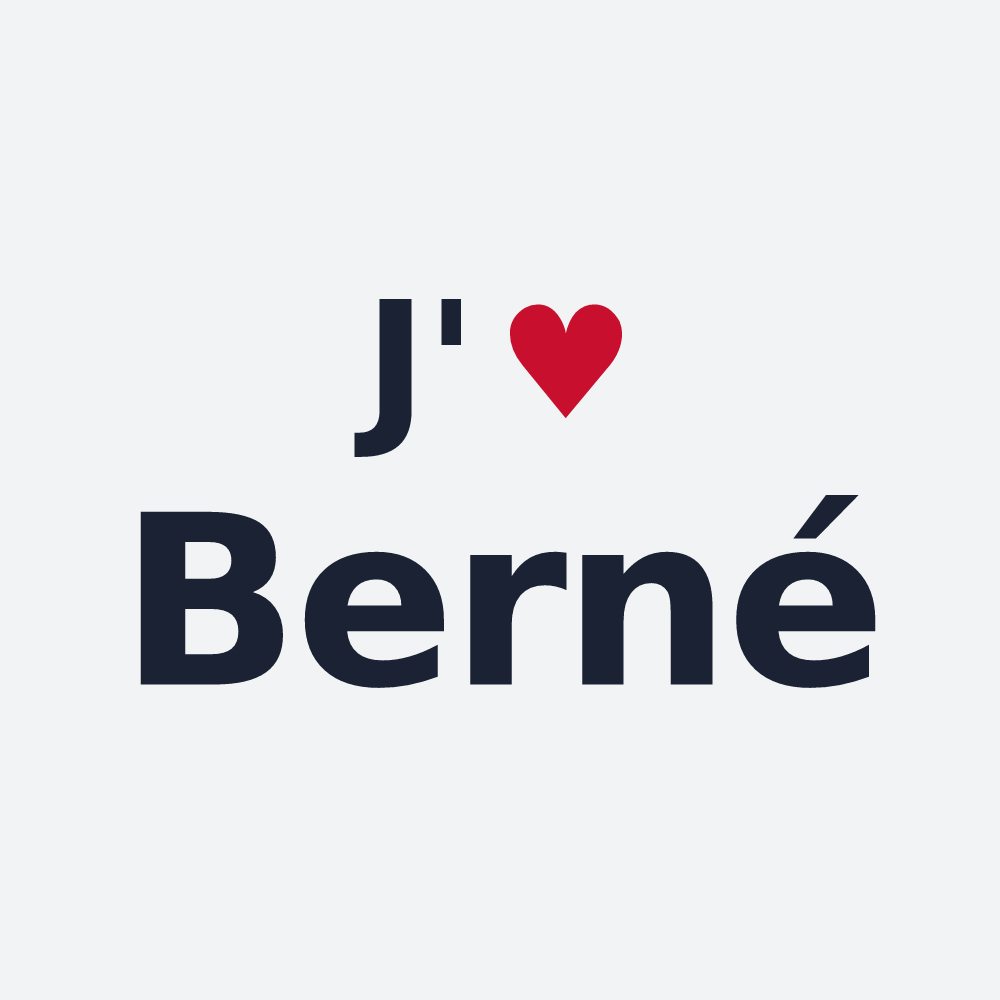 Poster personnalisé Berné — design J'aime Berné