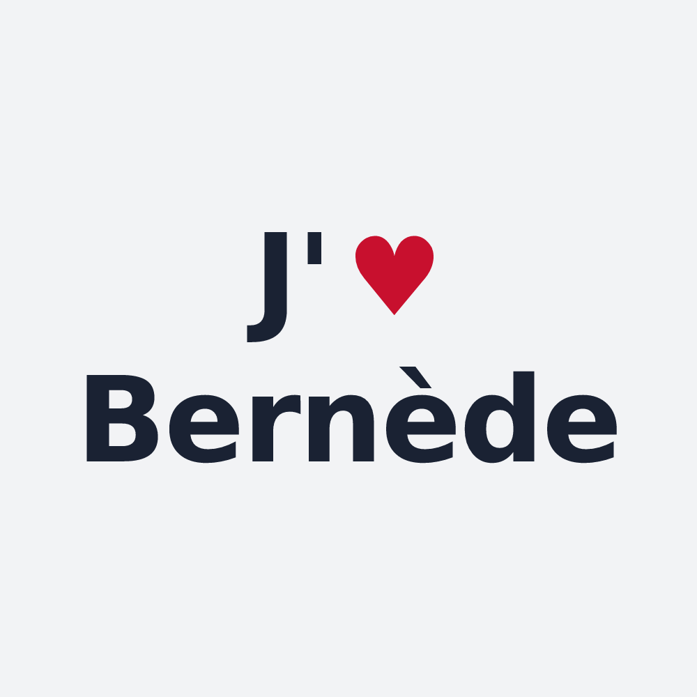 Poster personnalisé Bernède — design J'aime Bernède