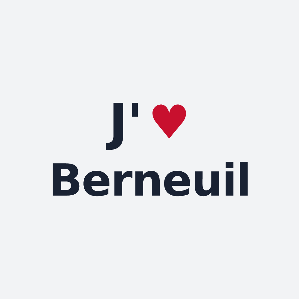 Poster personnalisé Berneuil — design J'aime Berneuil