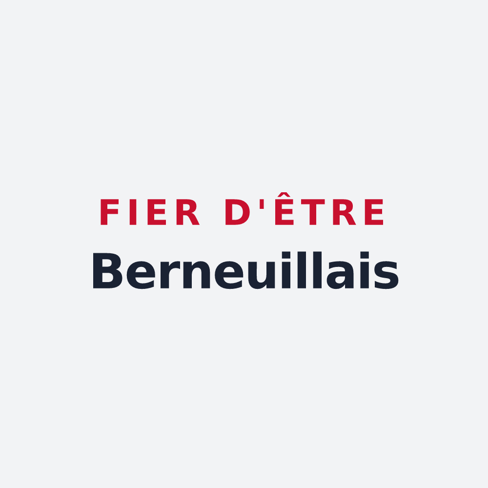 Poster « Fier d'être Berneuillais » — design pour Berneuil