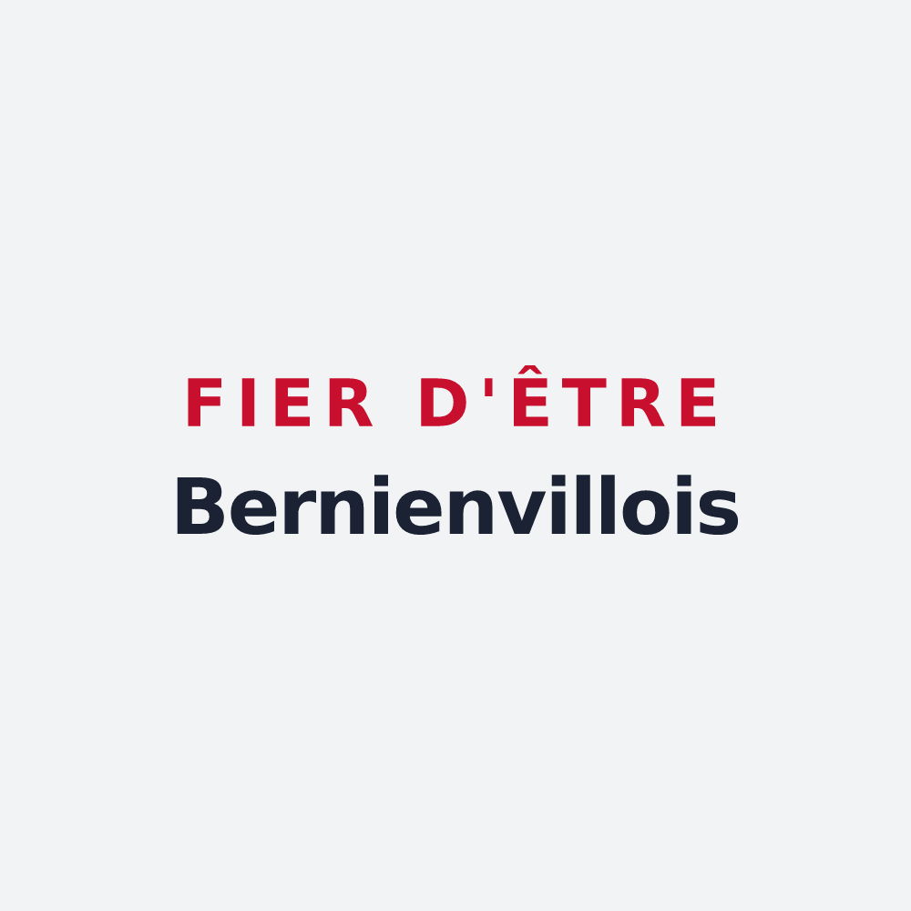 Poster « Fier d'être Bernienvillois » — design pour Bernienville