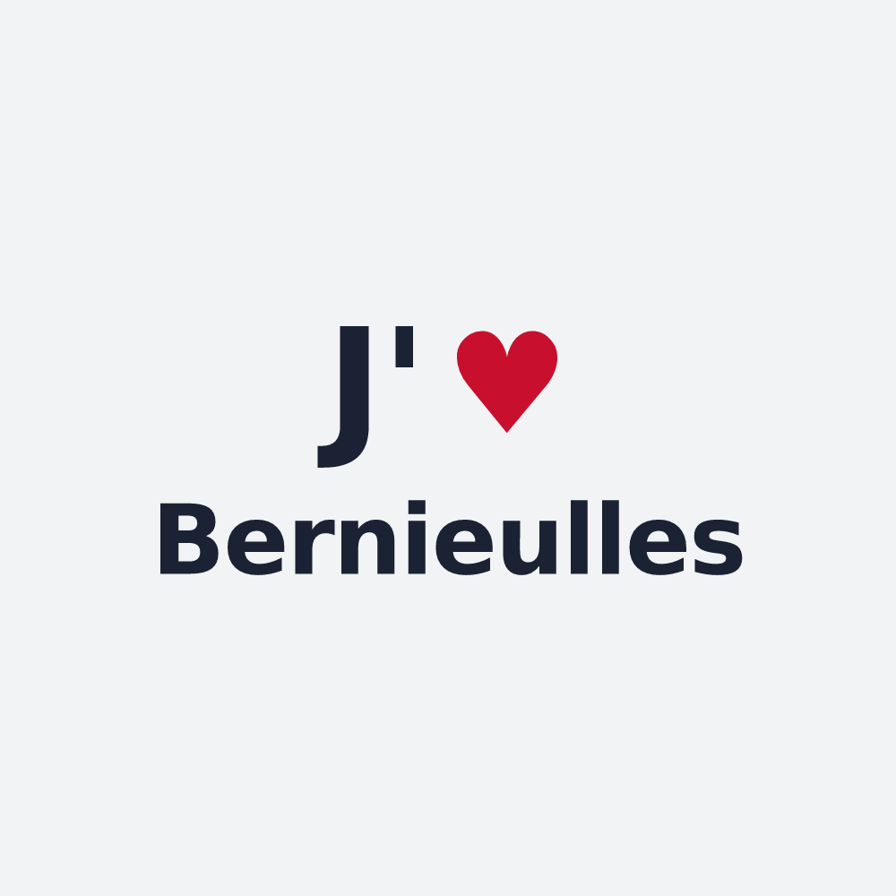 Poster personnalisé Bernieulles — design J'aime Bernieulles