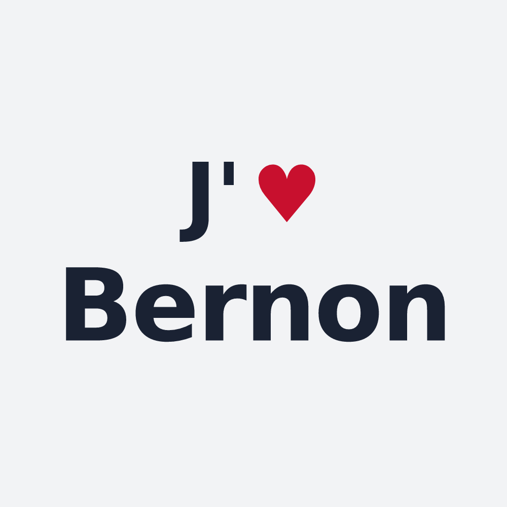 Poster personnalisé Bernon — design J'aime Bernon