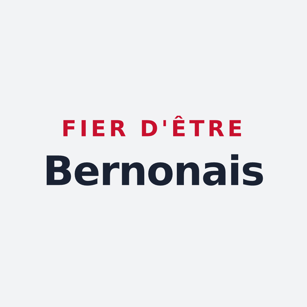 Poster « Fier d'être Bernonais » — design pour Bernon