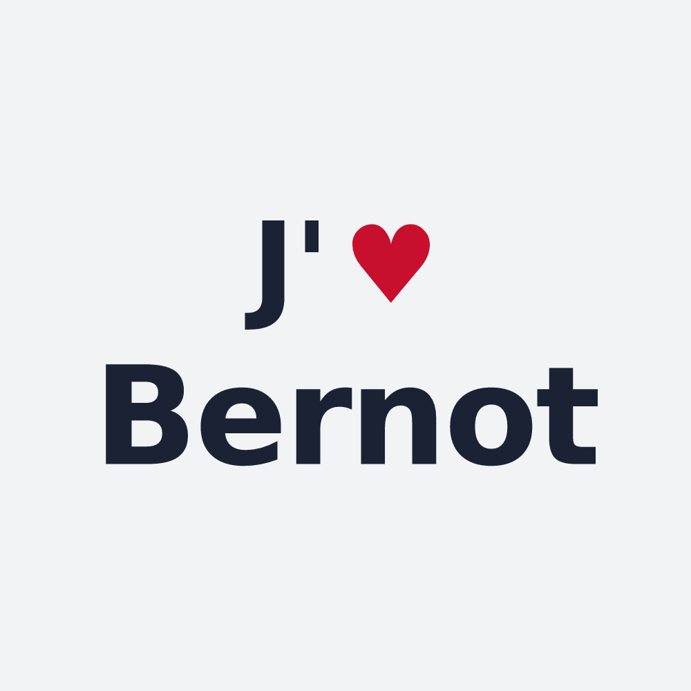 Poster personnalisé Bernot — design J'aime Bernot