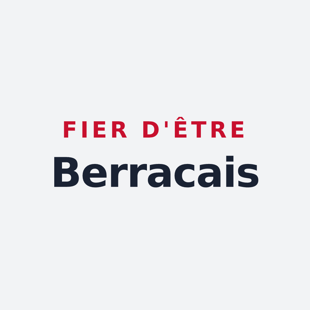 Poster « Fier d'être Berracais » — design pour Berrac