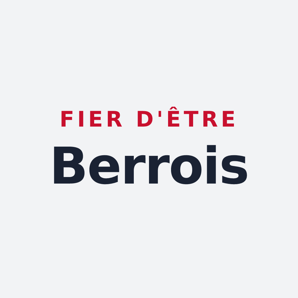 Poster « Fier d'être Berrois » — design pour Berre-les-Alpes