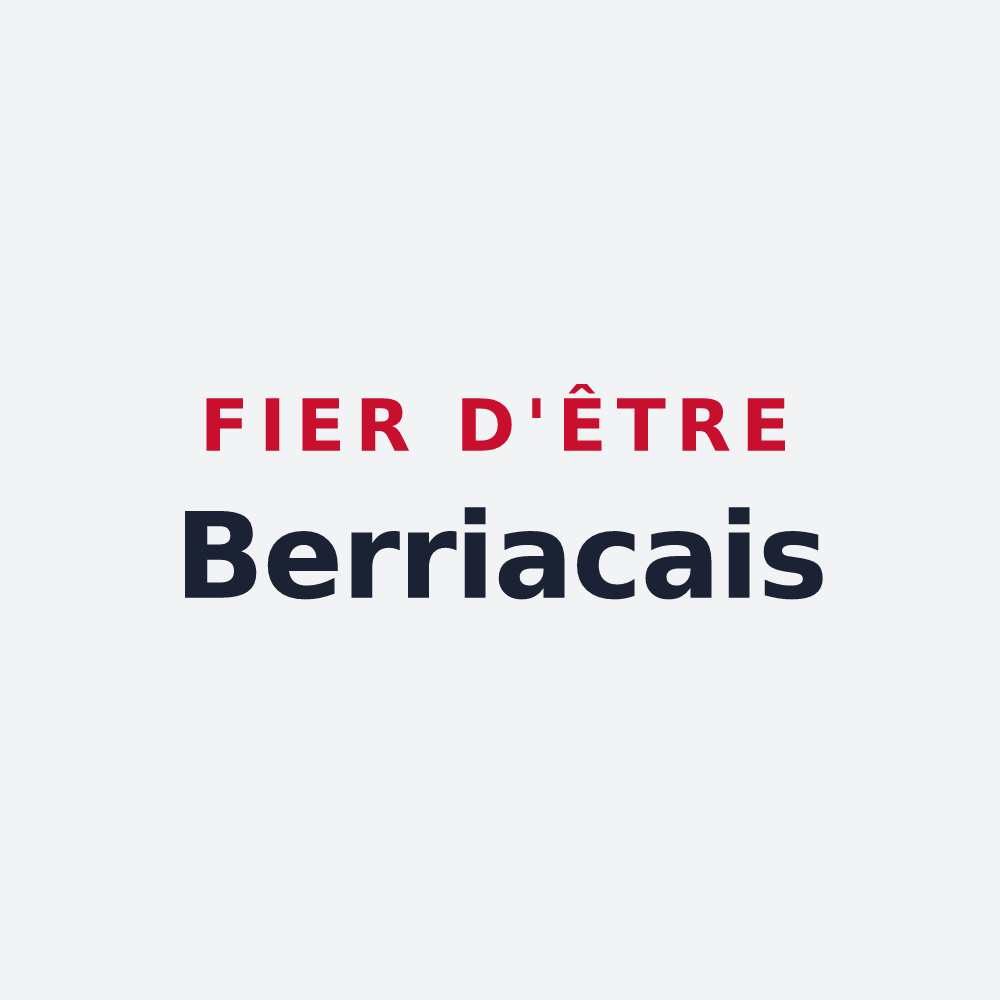 Poster « Fier d'être Berriacais » — design pour Berriac