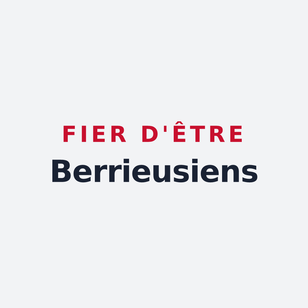 Poster « Fier d'être Berrieusiens » — design pour Berrieux