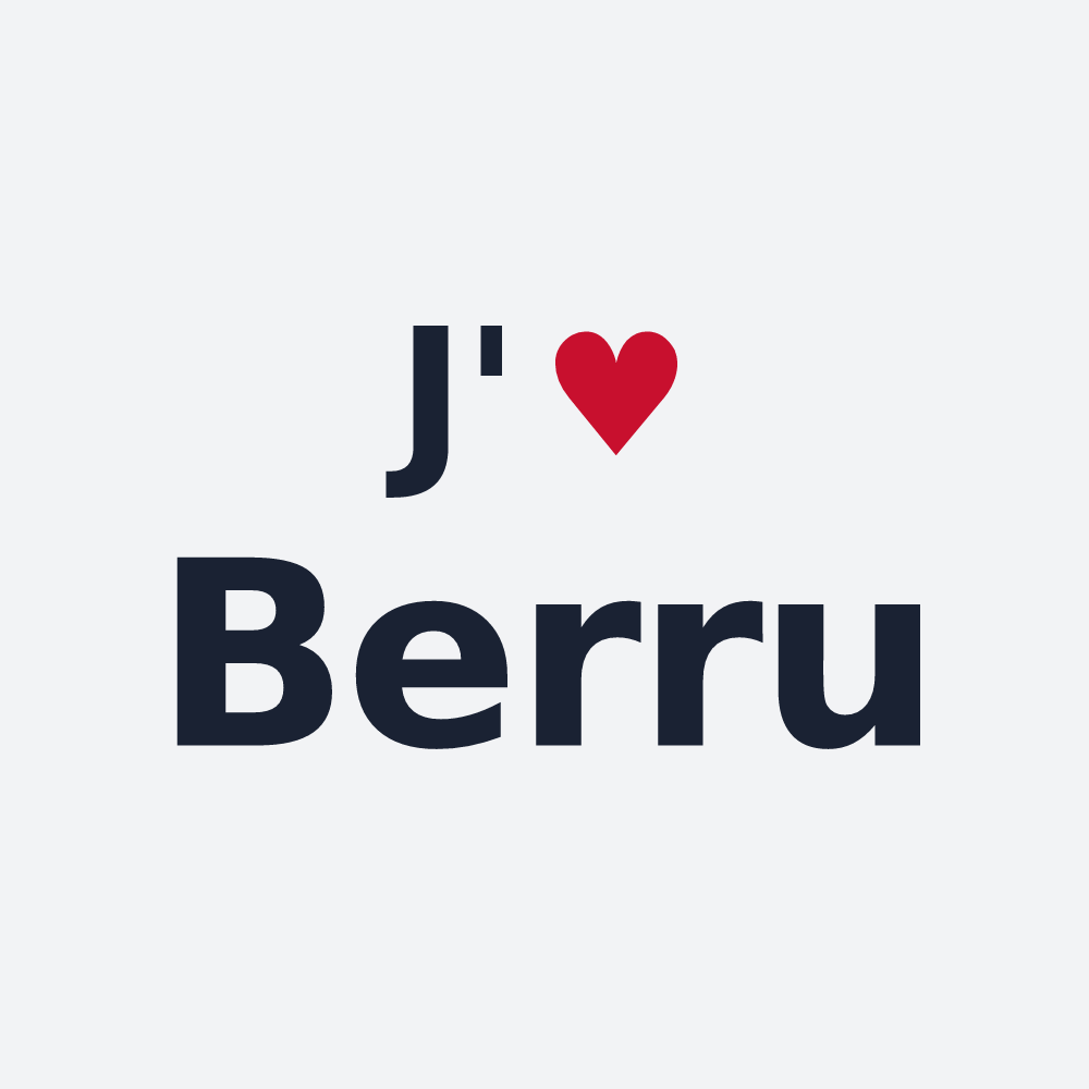 Poster personnalisé Berru — design J'aime Berru