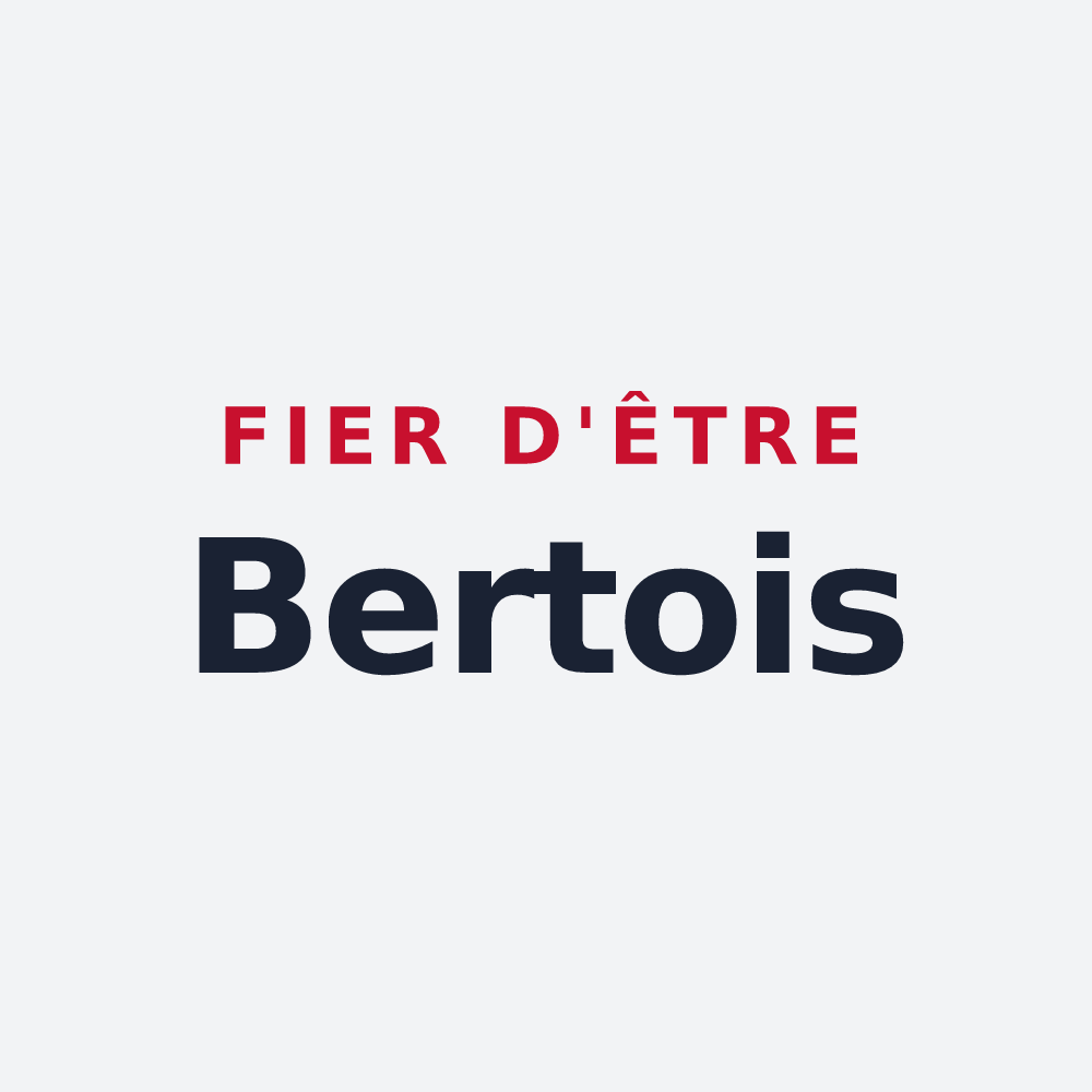 Poster « Fier d'être Bertois » — design pour Bert