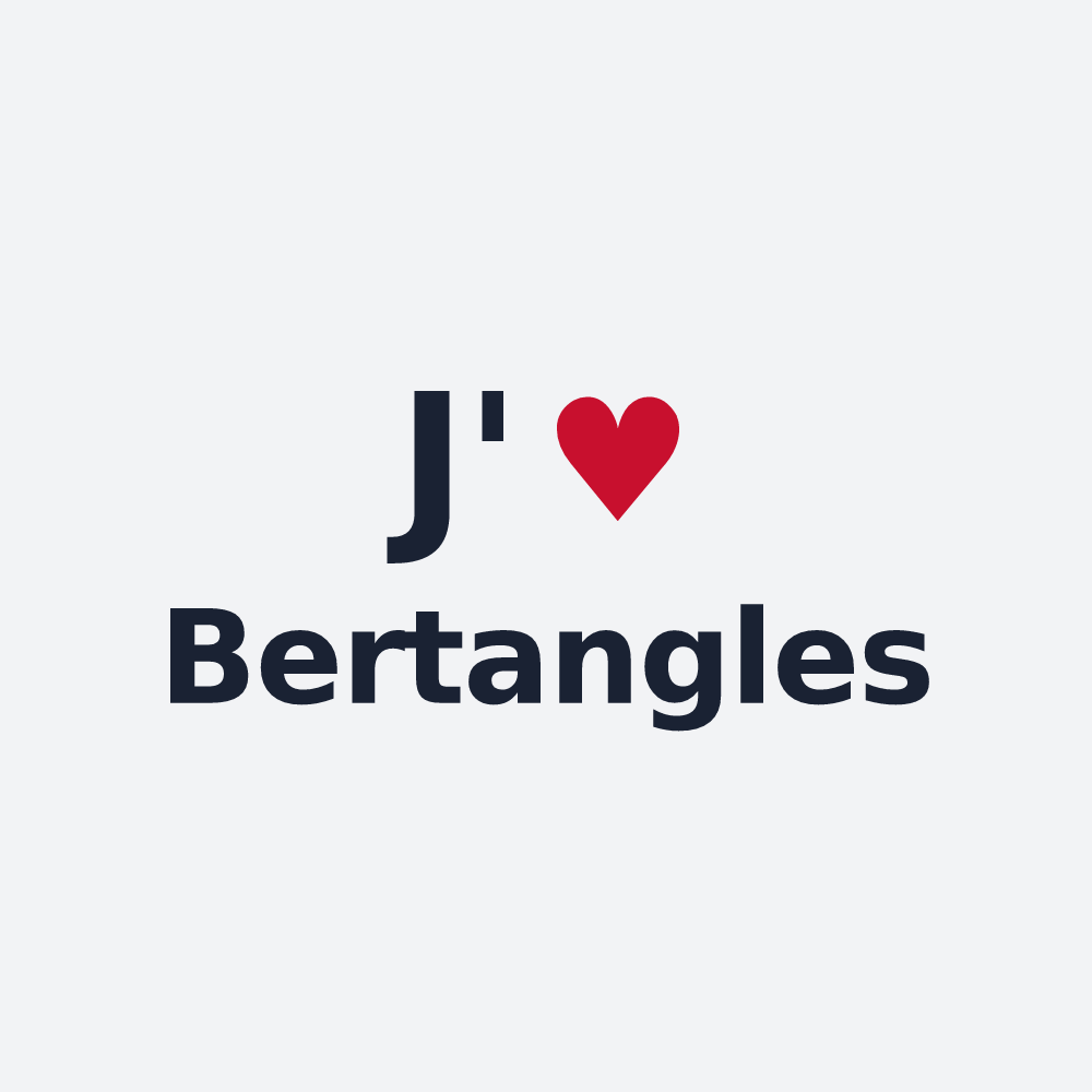 Poster personnalisé Bertangles — design J'aime Bertangles