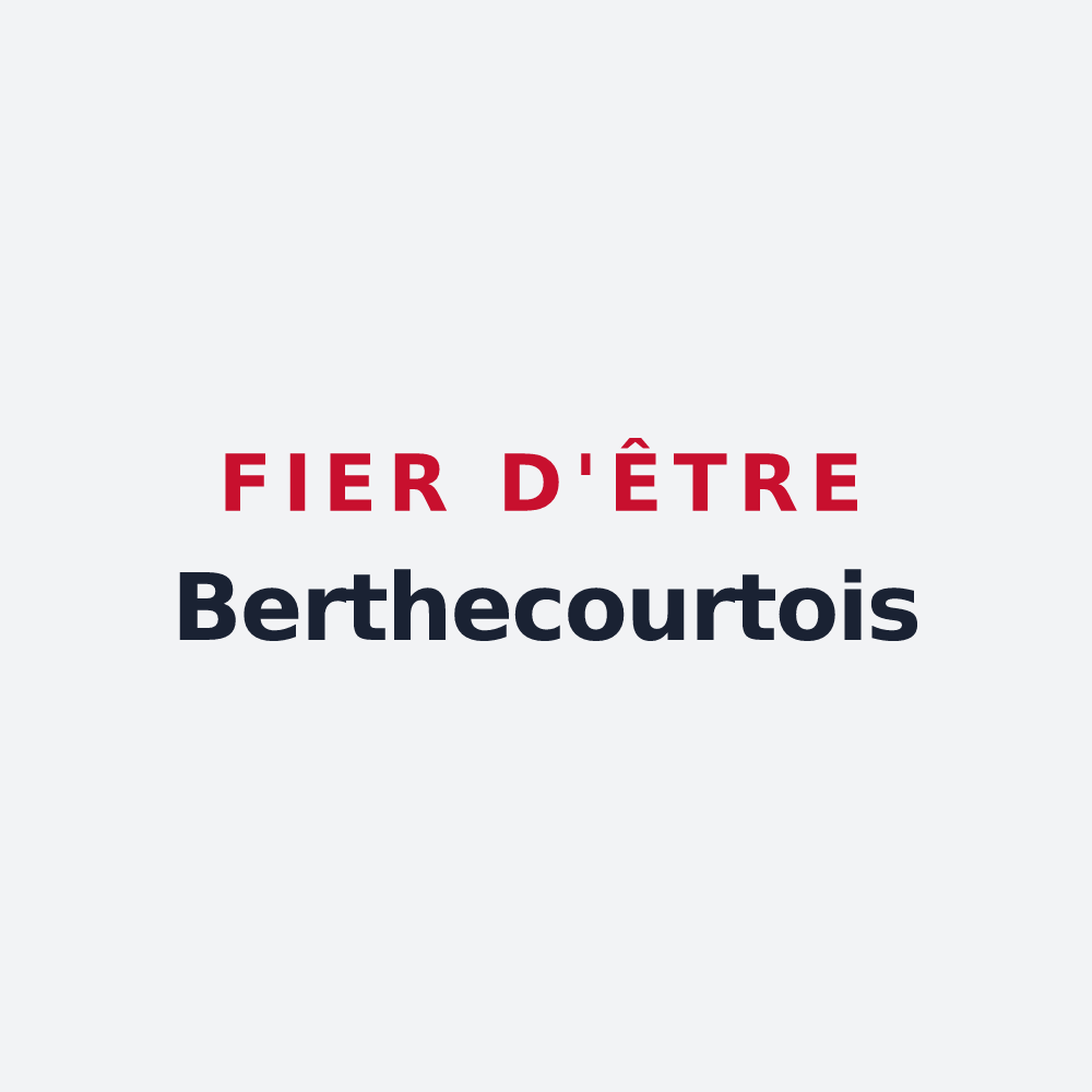 Poster « Fier d'être Berthecourtois » — design pour Berthecourt
