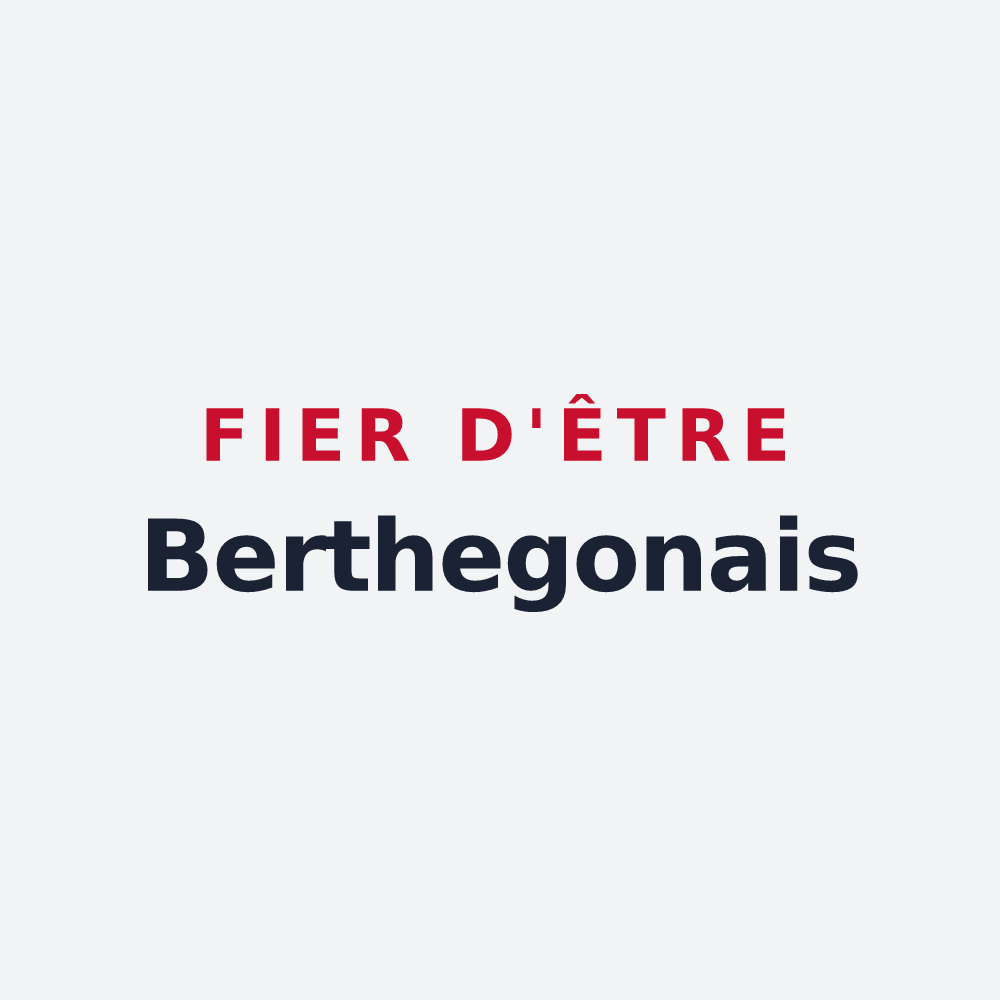 Poster « Fier d'être Berthegonais » — design pour Berthegon