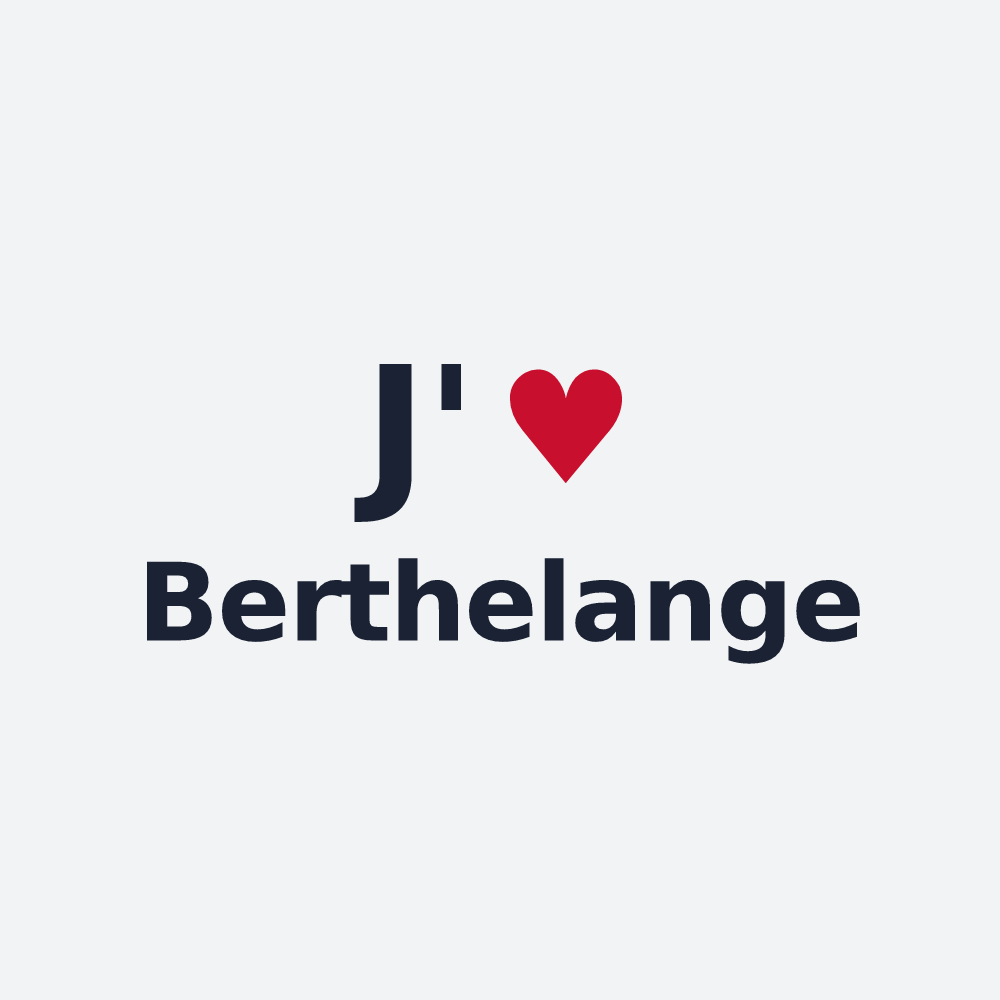 Poster personnalisé Berthelange — design J'aime Berthelange