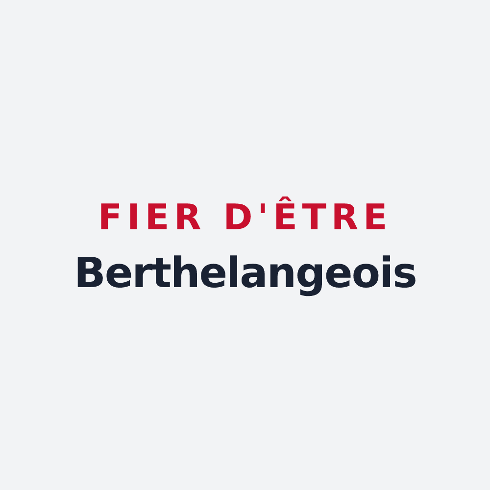 Poster « Fier d'être Berthelangeois » — design pour Berthelange