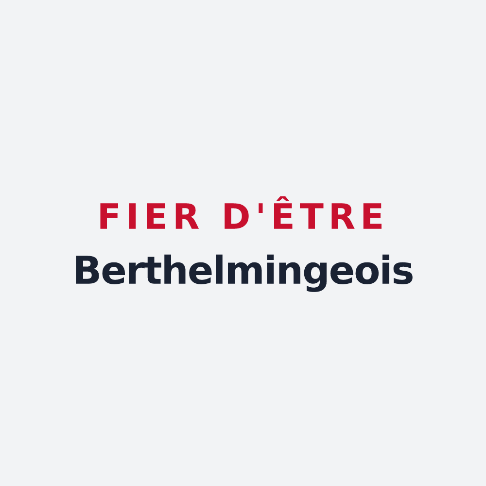 Poster « Fier d'être Berthelmingeois » — design pour Berthelming