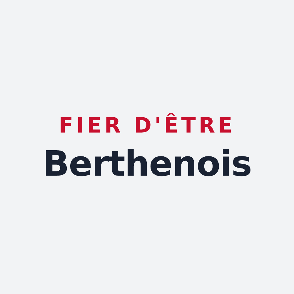 Poster « Fier d'être Berthenois » — design pour Berthen