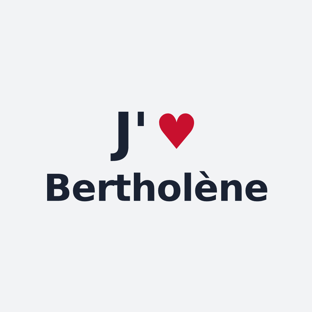 Poster personnalisé Bertholène — design J'aime Bertholène