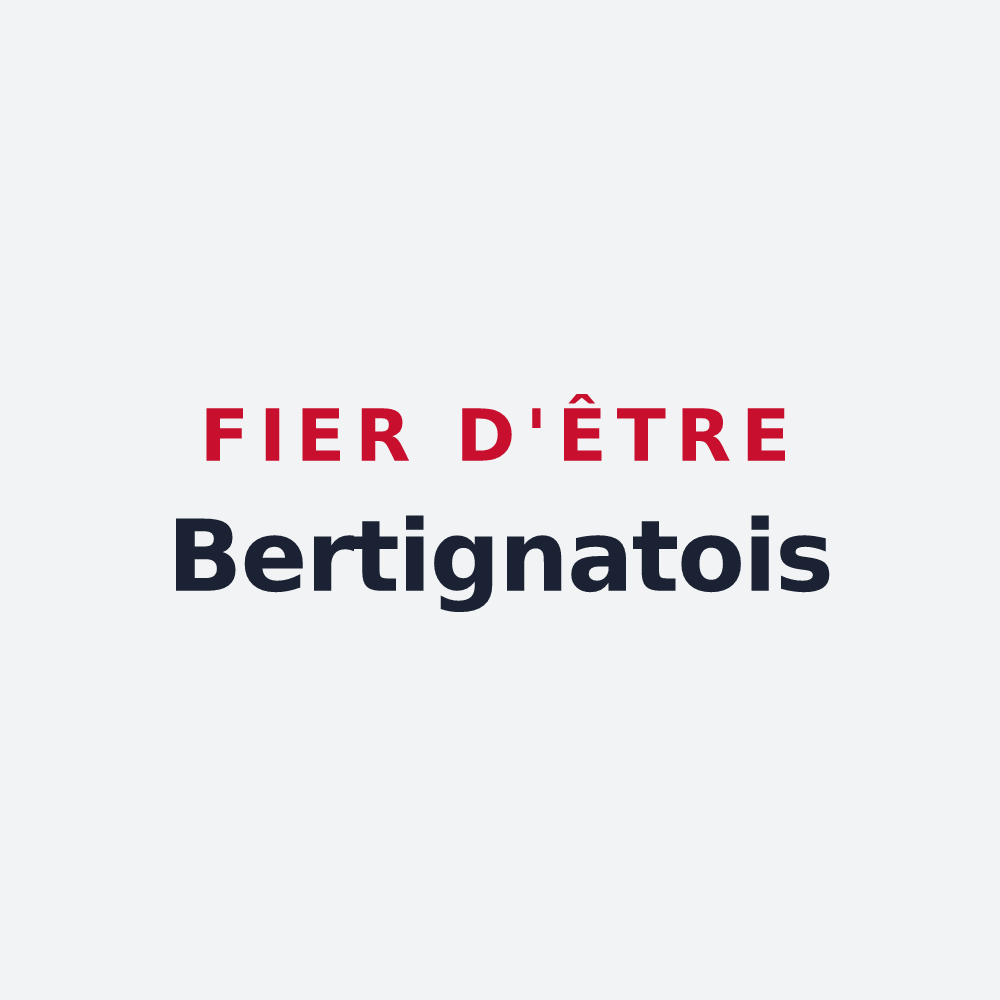 Poster « Fier d'être Bertignatois » — design pour Bertignat