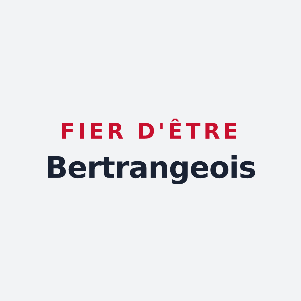 Poster « Fier d'être Bertrangeois » — design pour Bertrange