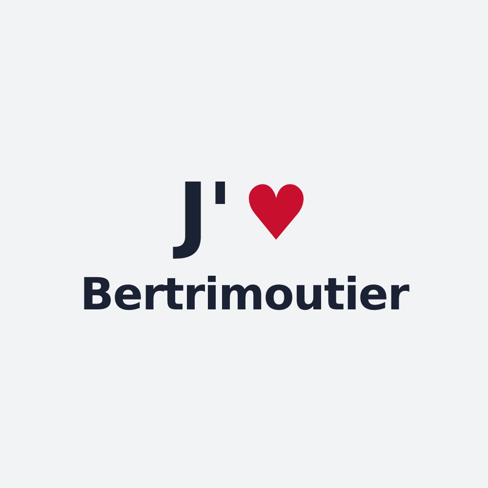 Poster personnalisé Bertrimoutier — design J'aime Bertrimoutier