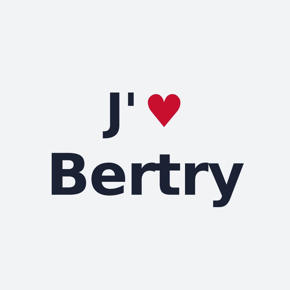Poster personnalisé Bertry — design J'aime Bertry