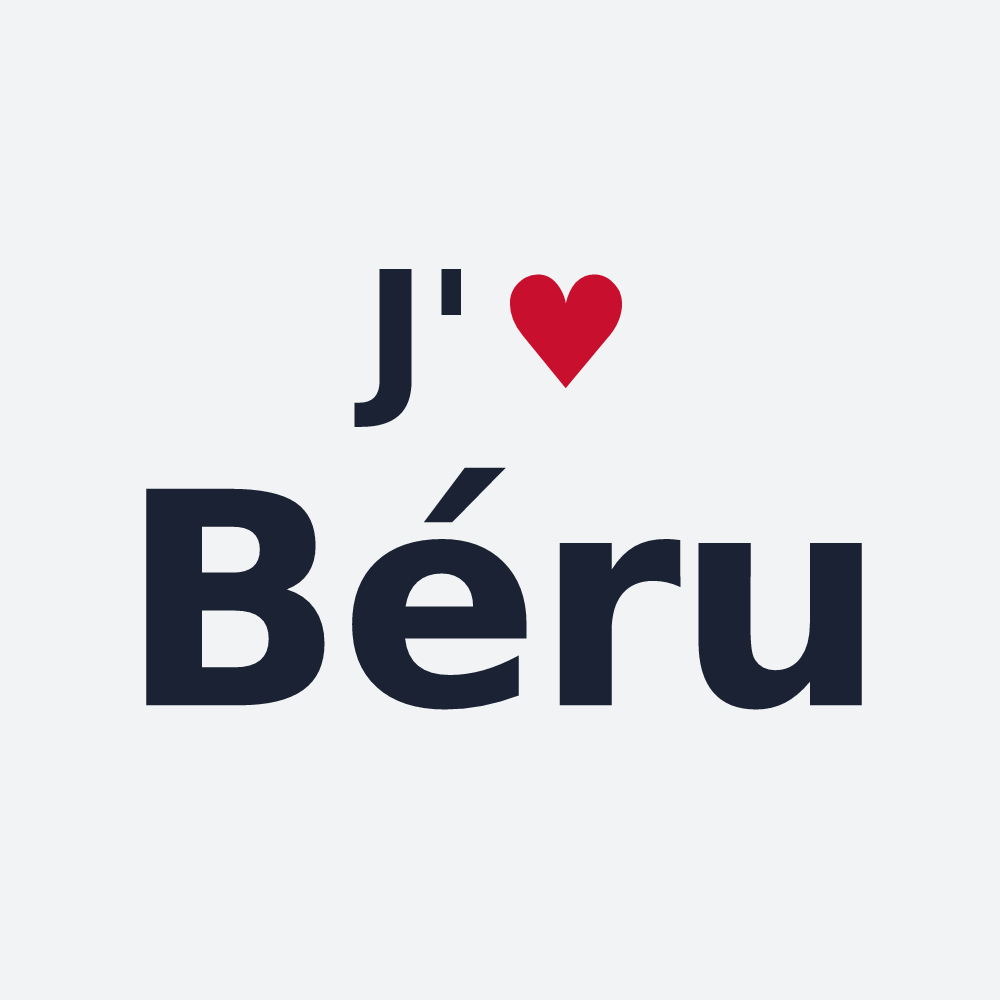 Poster personnalisé Béru — design J'aime Béru
