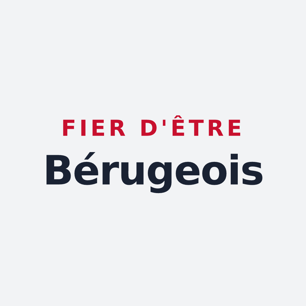 Poster « Fier d'être Bérugeois » — design pour Béruges