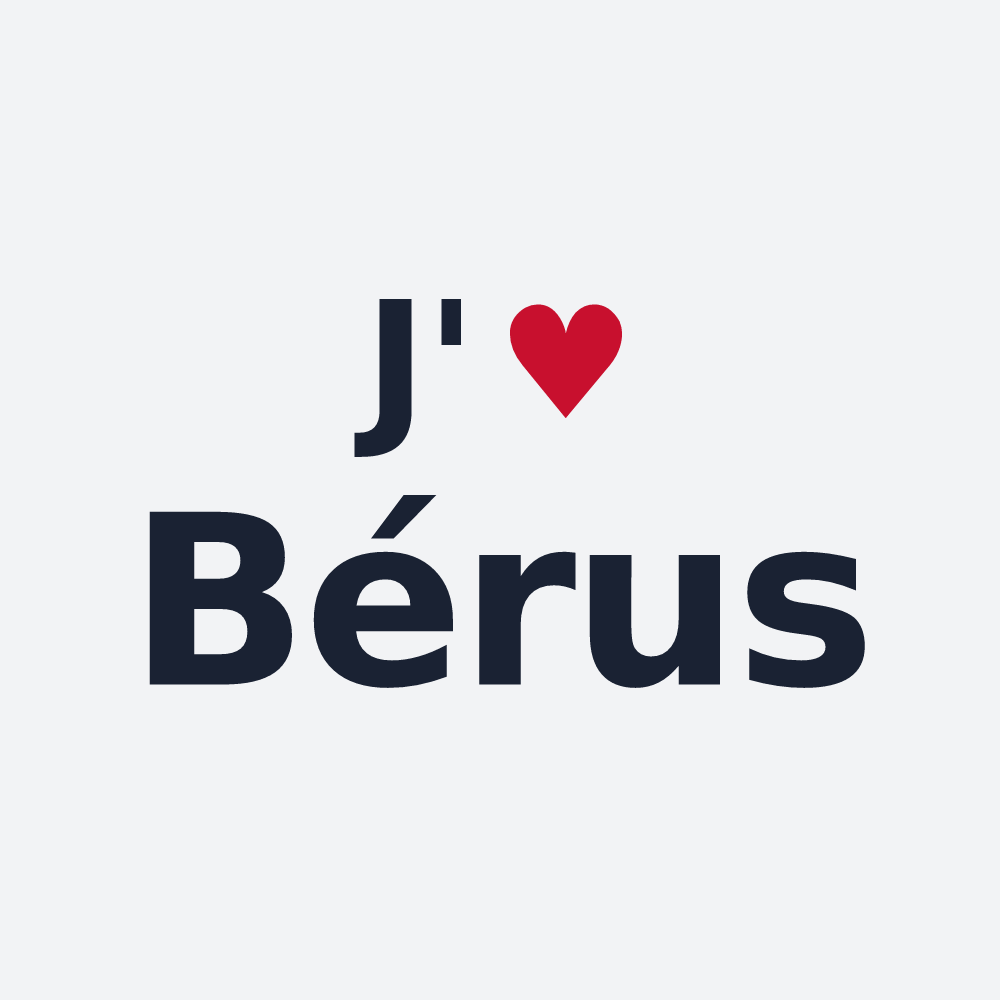 Poster personnalisé Bérus — design J'aime Bérus