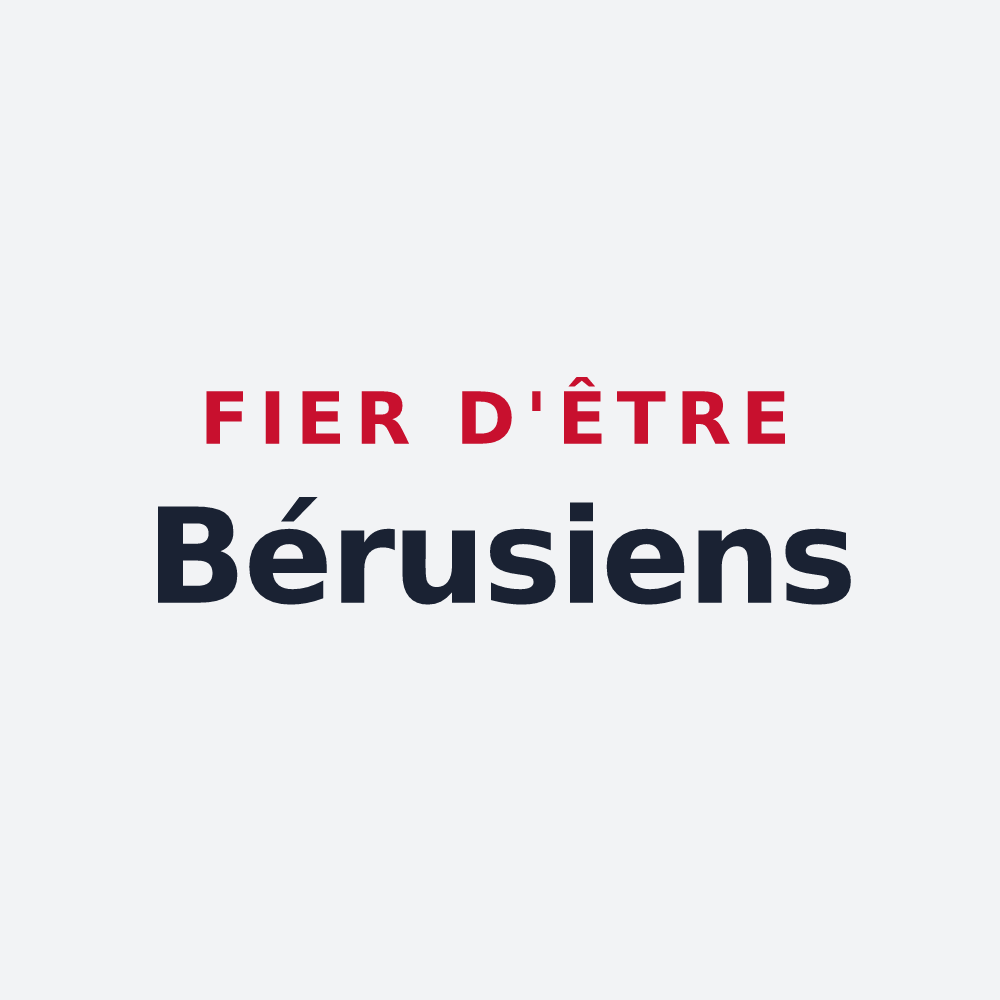 Poster « Fier d'être Bérusiens » — design pour Bérus