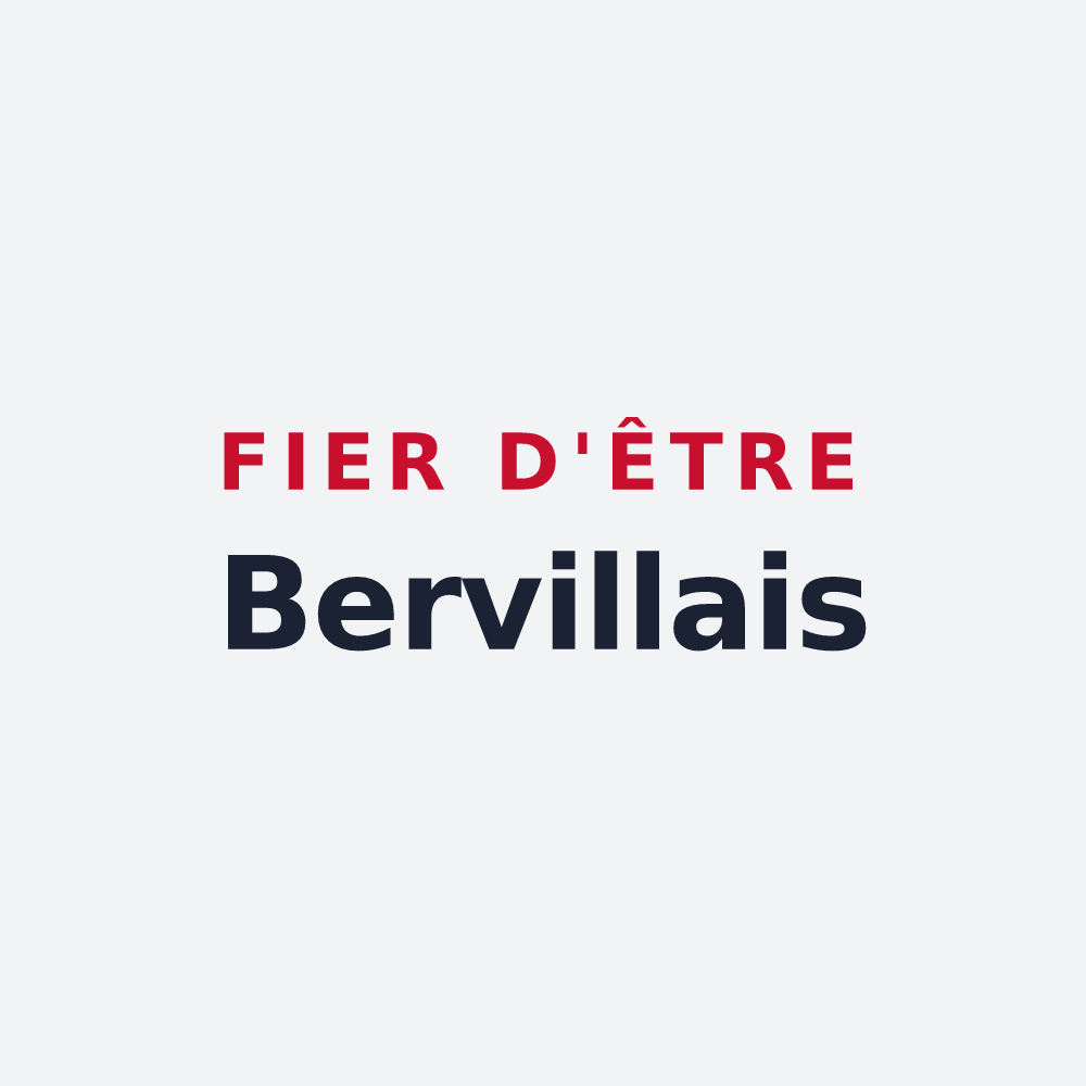 Poster « Fier d'être Bervillais » — design pour Berville-sur-Mer