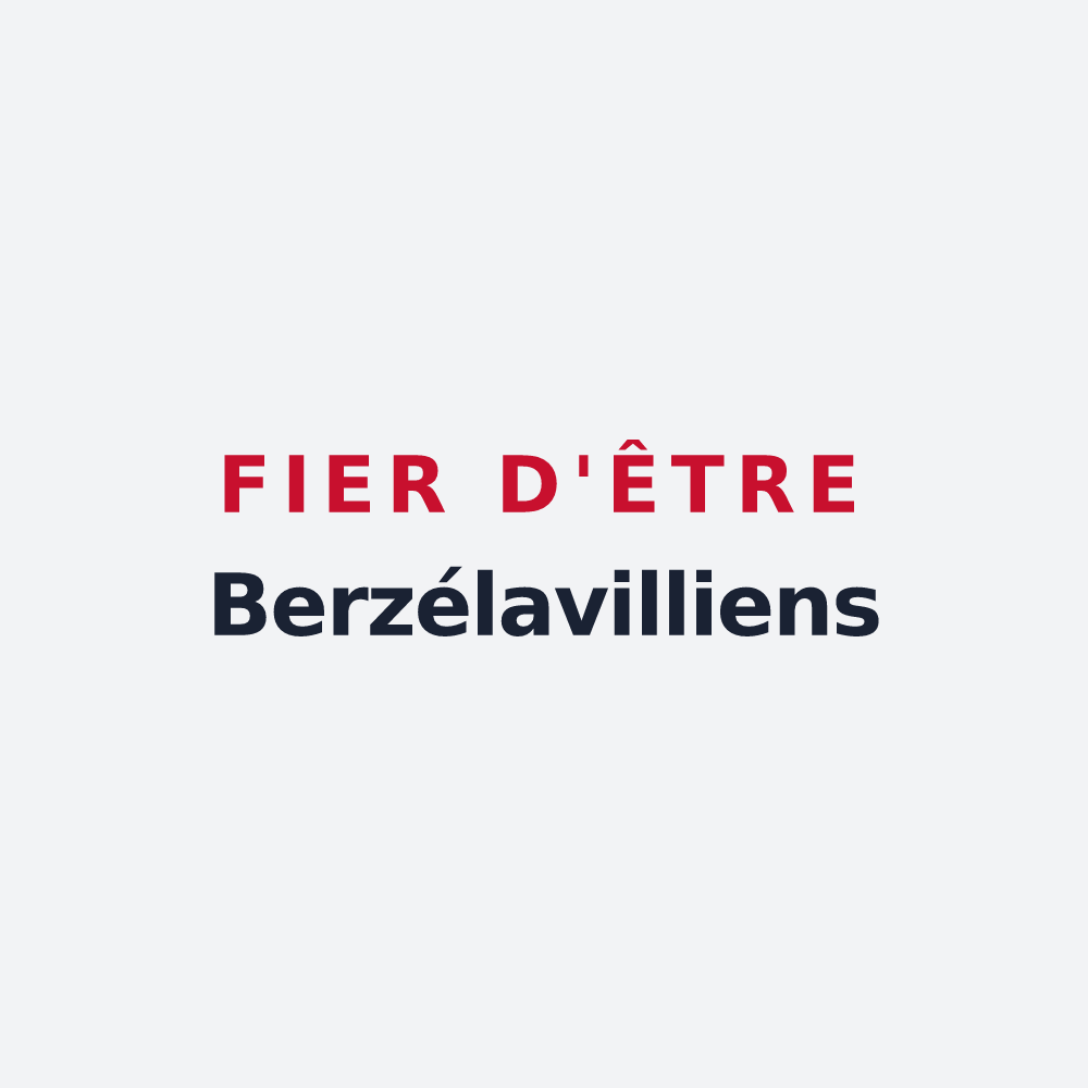 Poster « Fier d'être Berzélavilliens » — design pour Berzé-la-Ville