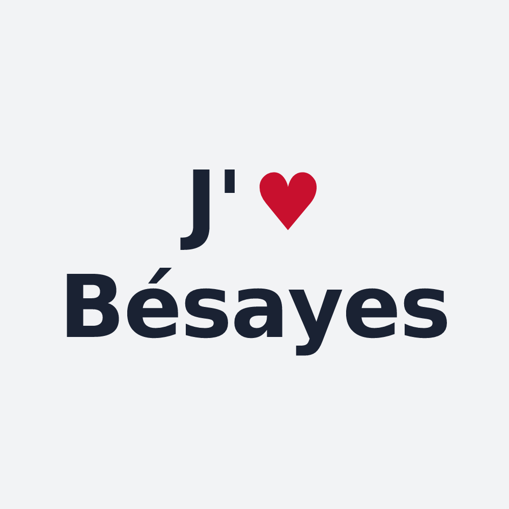 Poster personnalisé Bésayes — design J'aime Bésayes