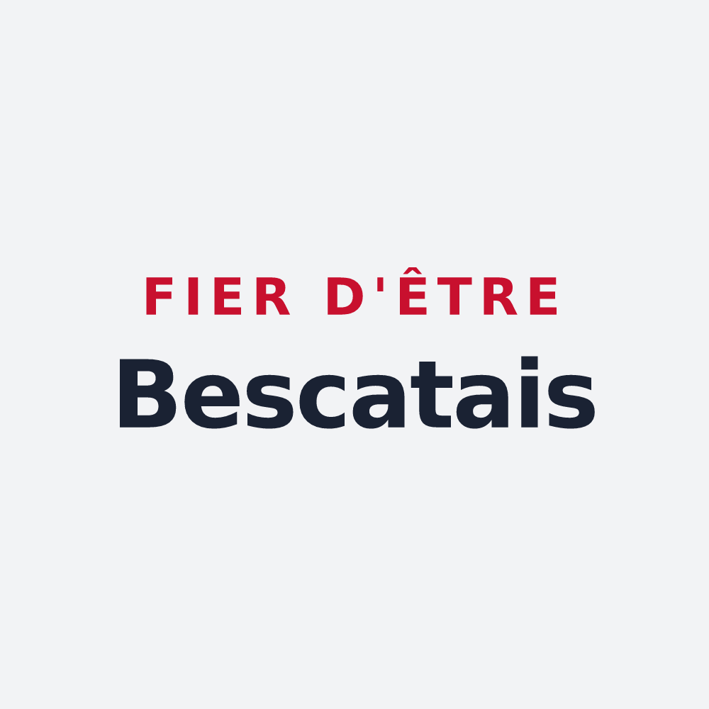 Poster « Fier d'être Bescatais » — design pour Bescat