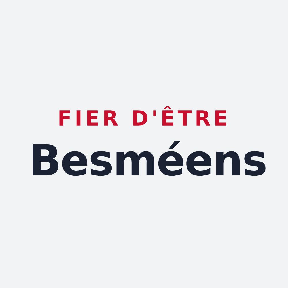 Poster « Fier d'être Besméens » — design pour Besmé