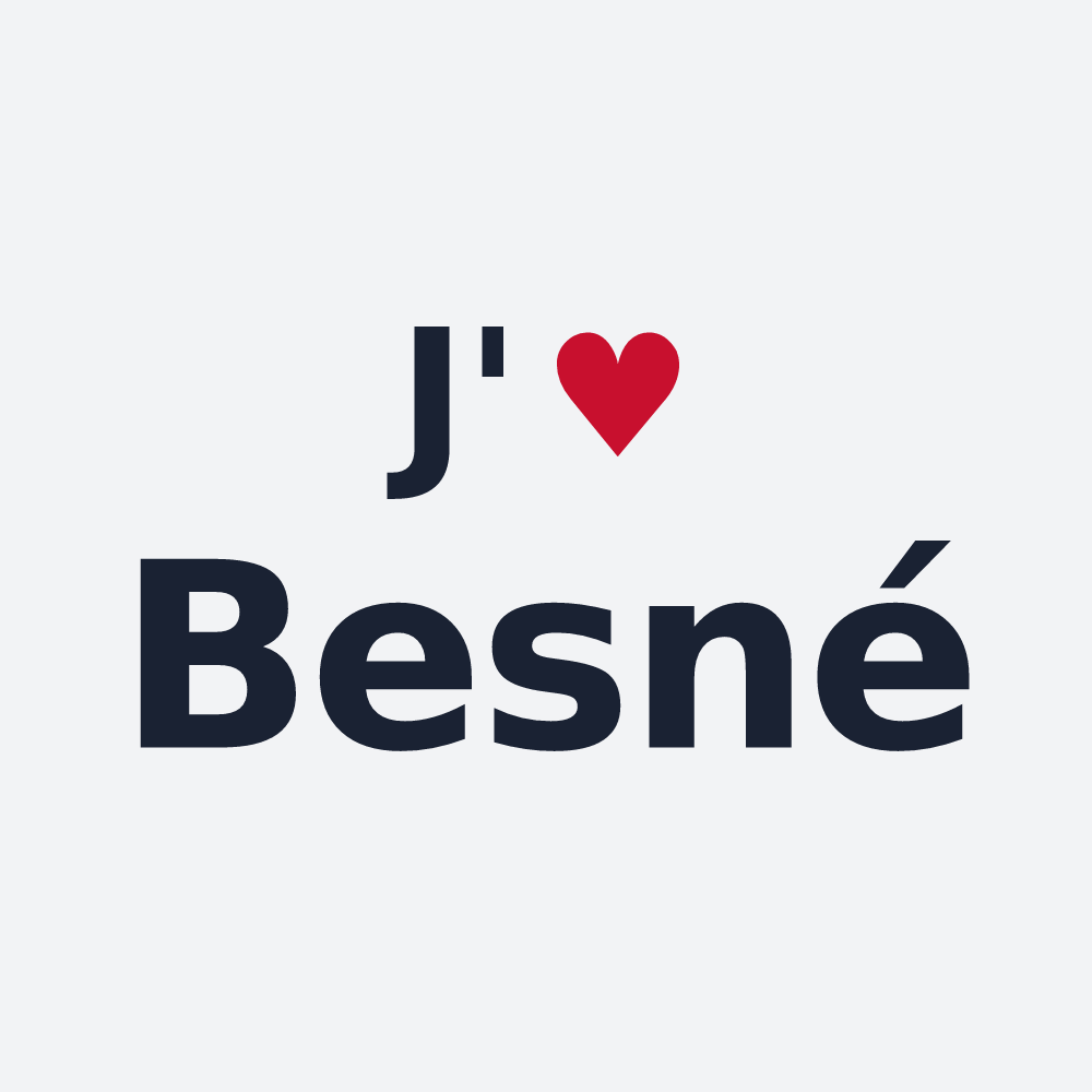 Poster personnalisé Besné — design J'aime Besné