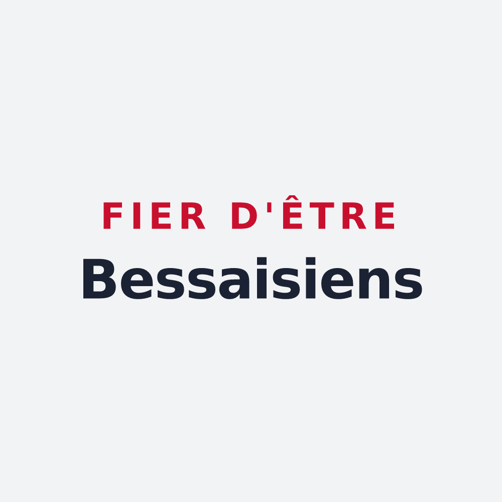 Poster « Fier d'être Bessaisiens » — design pour Bessais-le-Fromental