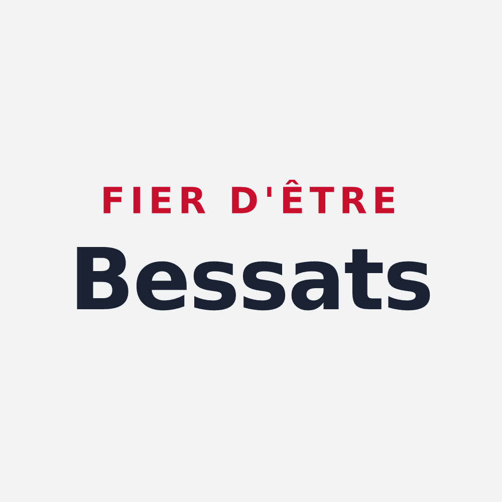 Poster « Fier d'être Bessats » — design pour Besse