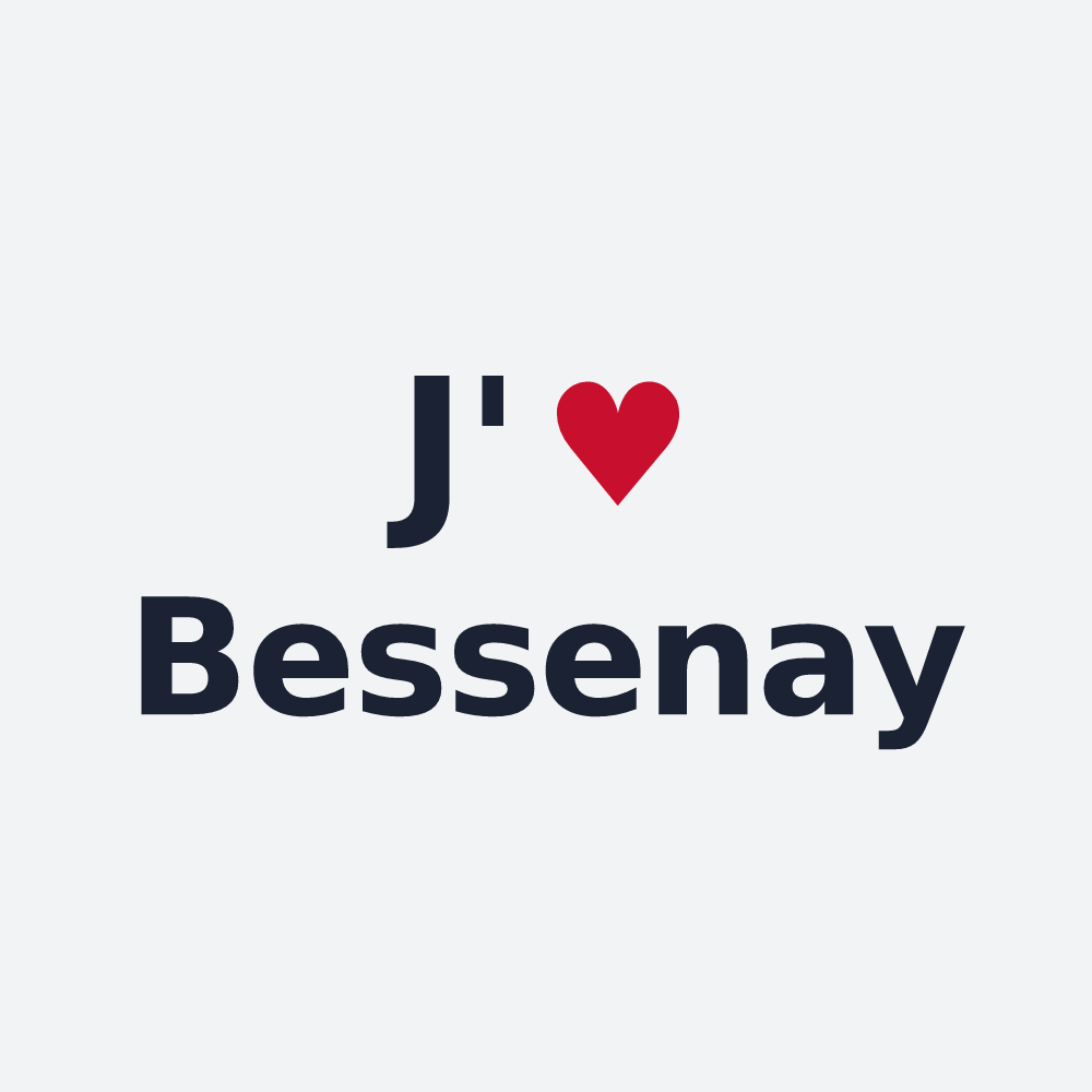 Poster personnalisé Bessenay — design J'aime Bessenay