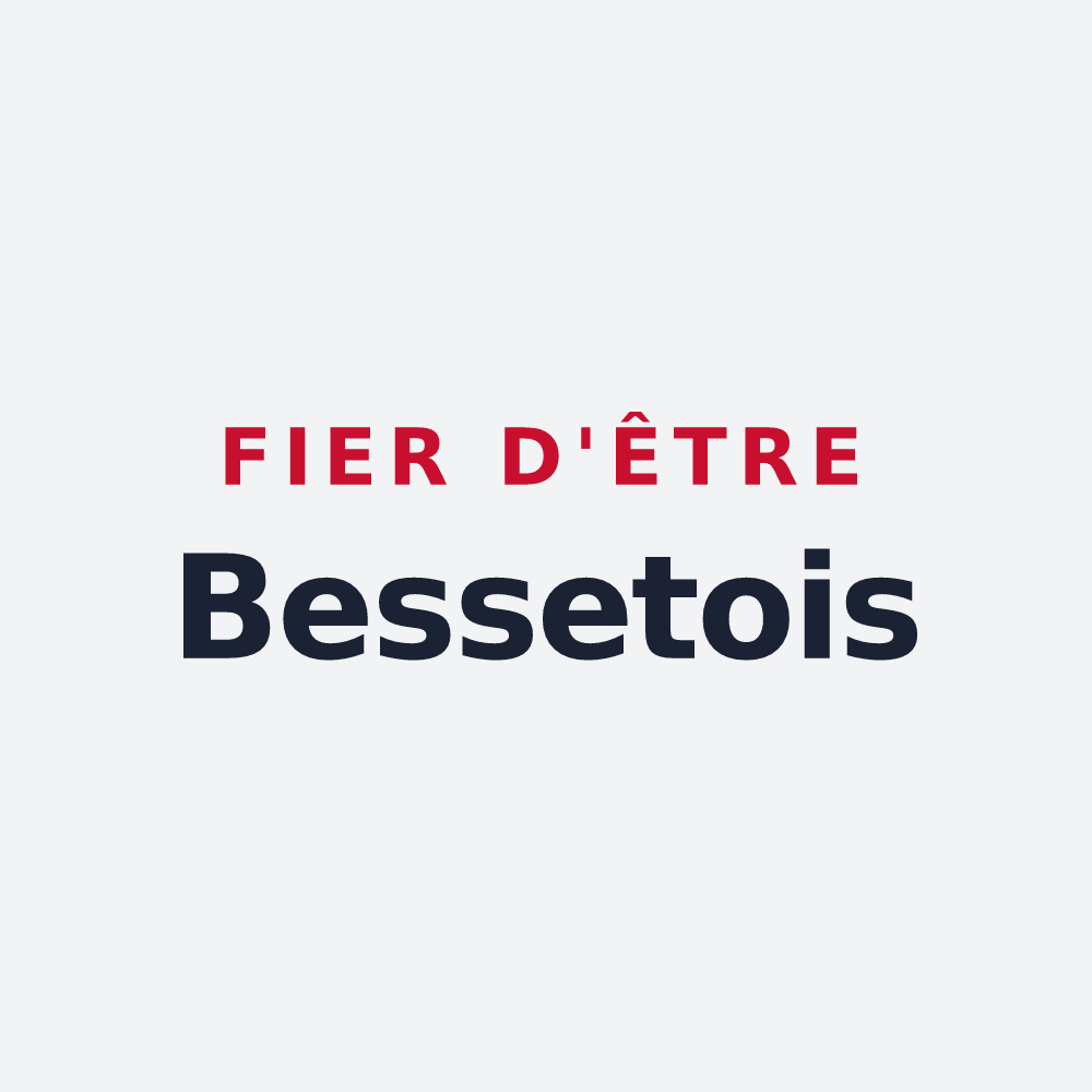 Poster « Fier d'être Bessetois » — design pour Besset