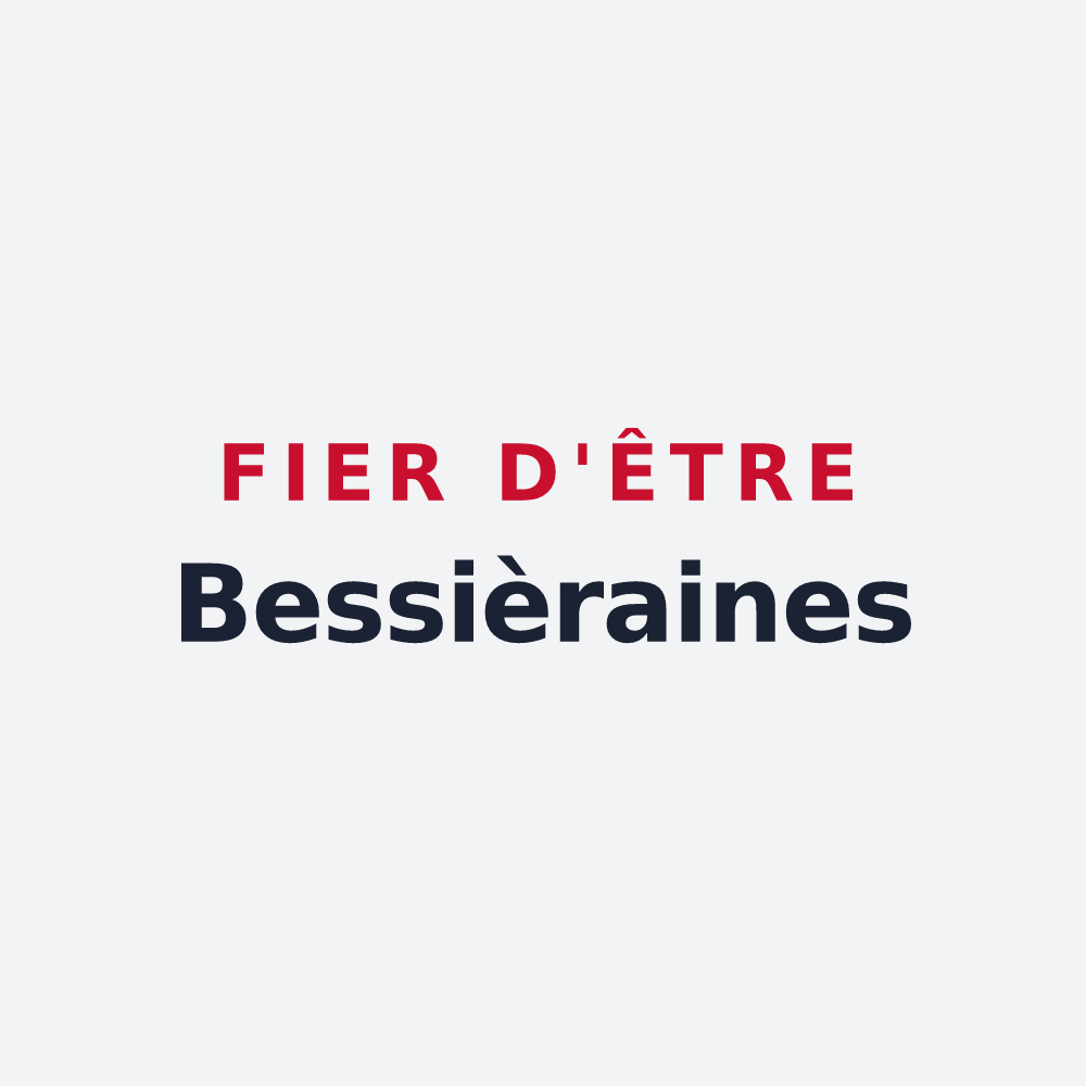 Poster « Fier d'être Bessièraines » — design pour Bessières