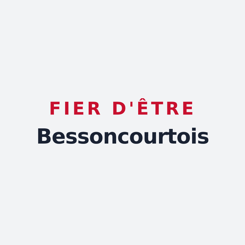 Poster « Fier d'être Bessoncourtois » — design pour Bessoncourt