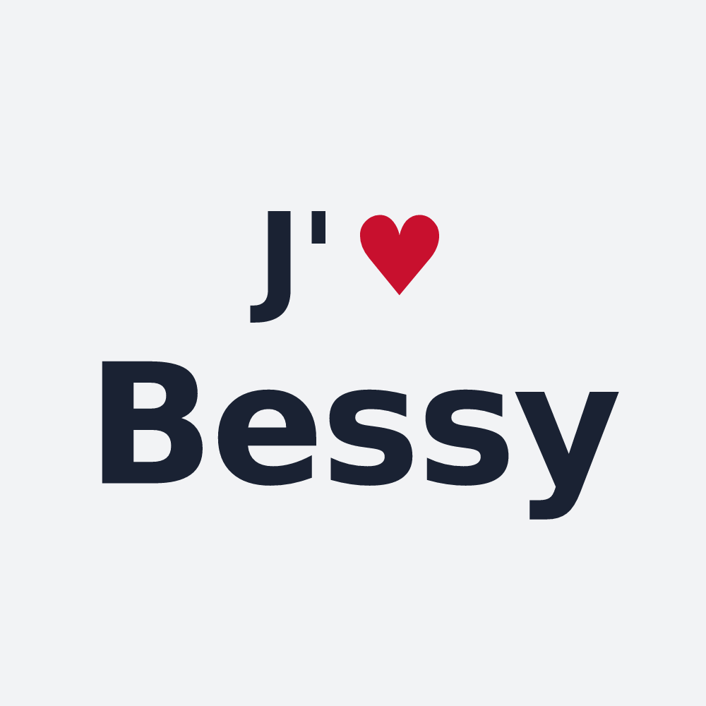 Poster personnalisé Bessy — design J'aime Bessy