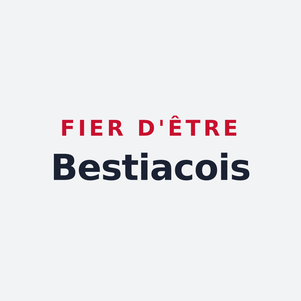 Poster « Fier d'être Bestiacois » — design pour Bestiac