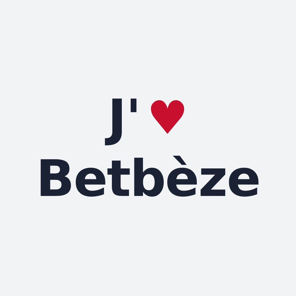 Poster personnalisé Betbèze — design J'aime Betbèze