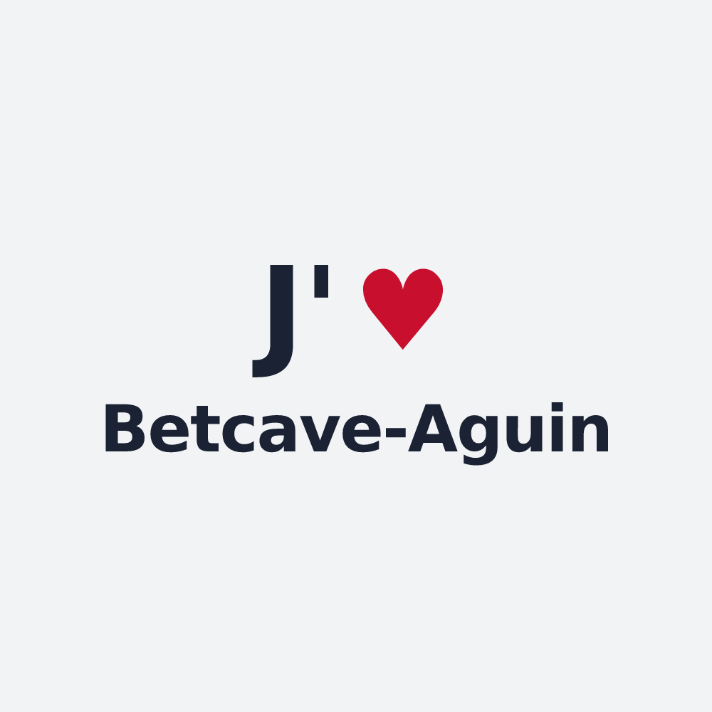 Poster personnalisé Betcave-Aguin — design J'aime Betcave-Aguin