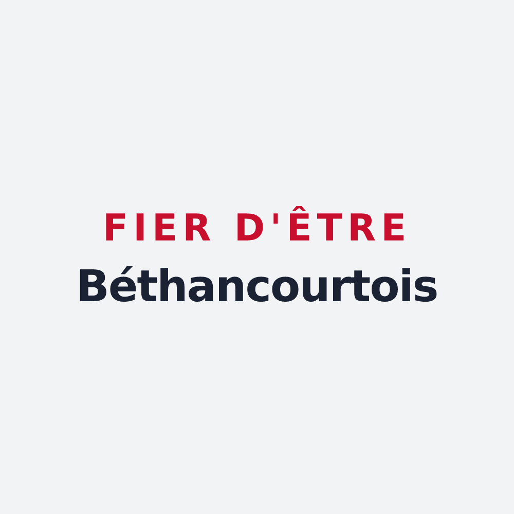 Poster « Fier d'être Béthancourtois » — design pour Béthancourt-en-Valois